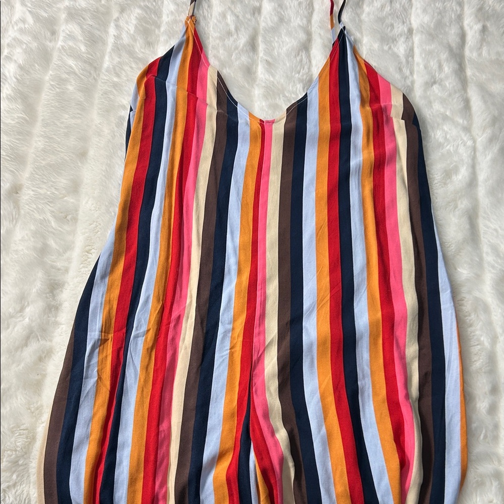 Forever 21 Multicolor Striped Jumpsuit